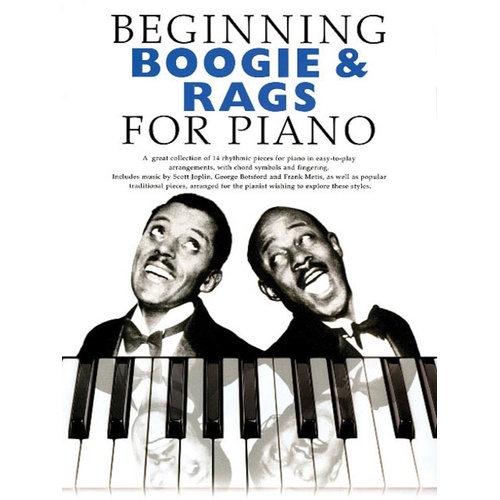 Beginning Boogie And Rags For Piano (Softcover Book)