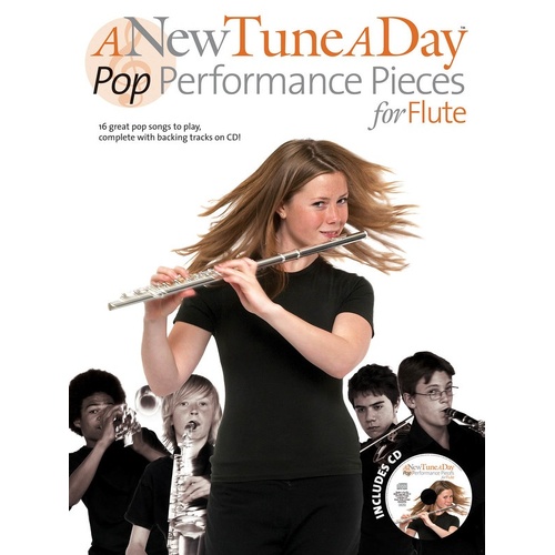 A New Tune A Day Pop Performance Pieces Flute Softcover Book/CD