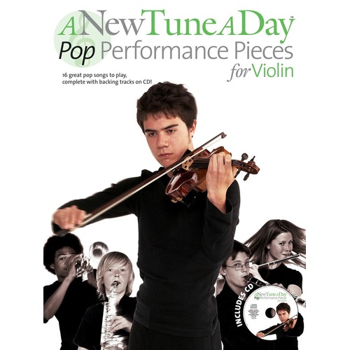 A New Tune A Day Pop Performance Pieces Violin Softcover Book/CD