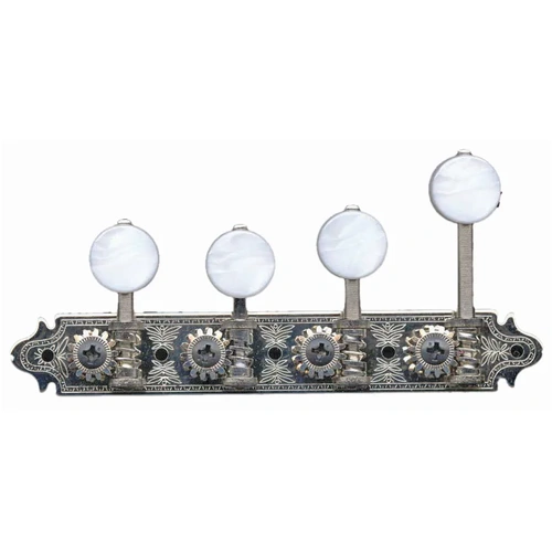Gotoh Mandolin Machine Heads F Style 23mm Nickel with Pearloid Buttons