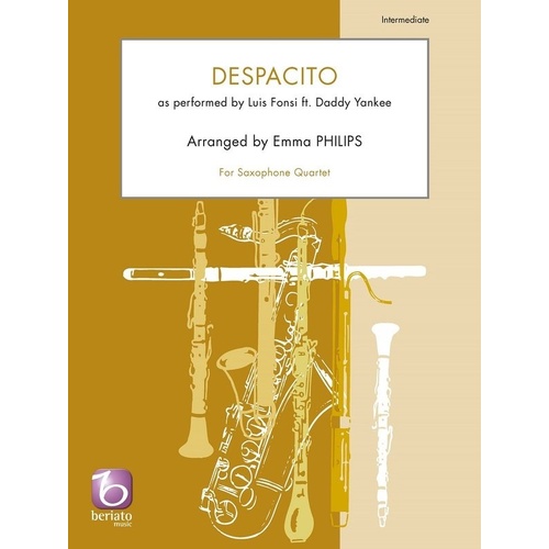 Despacito for Saxophone Quartet by Emma Philips - Beriato Music