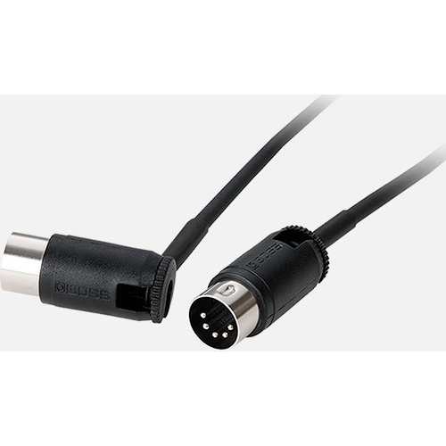 BOSS BMIDI-PB2 Multi-Directional MIDI Cable - 2ft Pedalboard Connector for Optimal Space Management