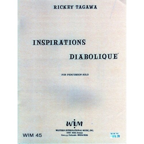Inspirations Diabolique For Solo Percussion Book