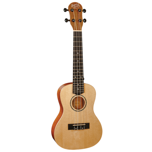 Barnes & Mullins BMUK6C Concert Ukulele - Solid Spruce Top, Mahogany Back & Sides, Natural Satin Finish, Aquila Nylgut Strings