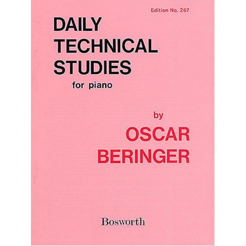 Beringer Daily Tec. Studies Piano (Softcover Book)