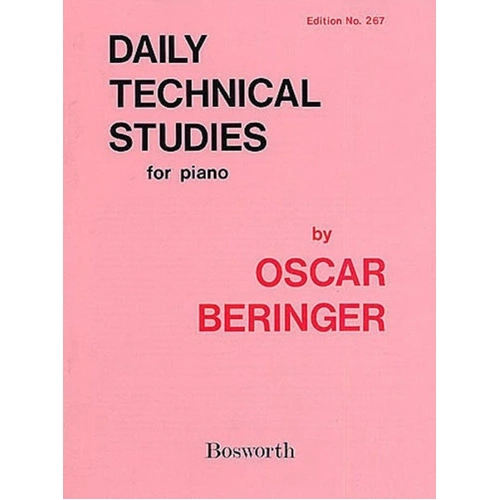 Beringer Daily Technical Studies for Piano
