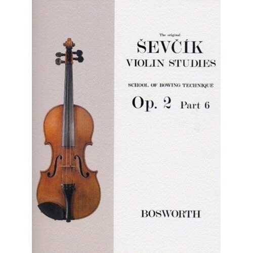 Sevcik Violin Studies Op.2 Pt.6 Book