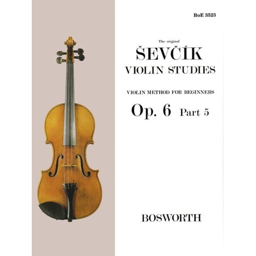 Sevcik Violin Studies Op. 6 Part 5 by Otakar Sevcik