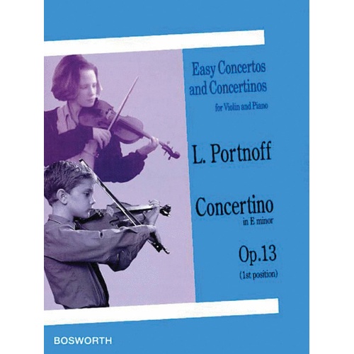 Portnoff - Concertino E Minor Op 13 Violin/Piano (Softcover Book)