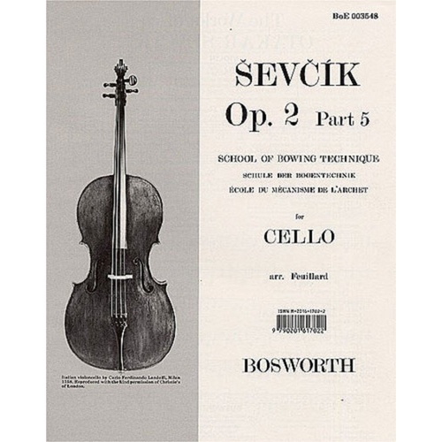 Sevcik Cello Studies Op. 2 Part 5 by Otakar Sevcik