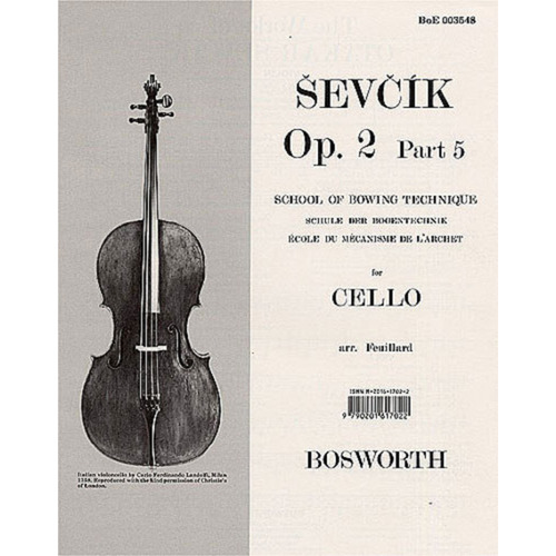 Sevcik Cello Studies Op 2 Pt 5 (Softcover Book)