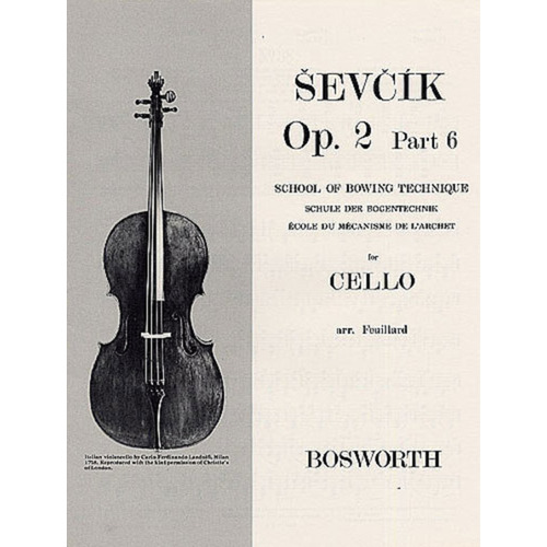 Sevcik Cello Studies Op 2 Pt 6 (Softcover Book)