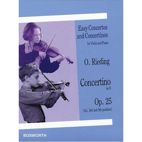 Rieding - Concerto D Major Op 25 Violin/Piano (Softcover Book)