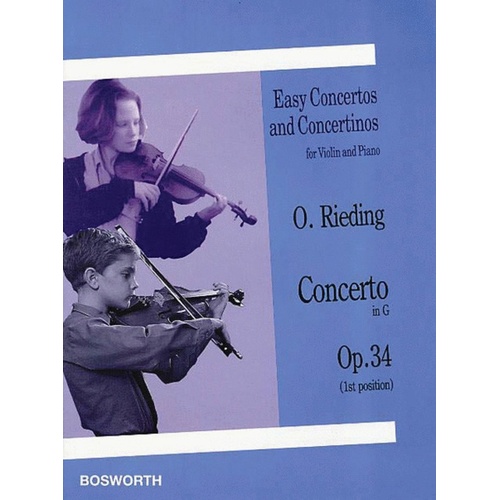 Rieding - Concerto G Major Op 34 Violin/Piano (Softcover Book)