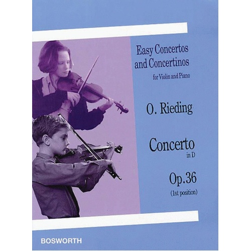 Rieding - Concerto D Major Op 36 Violin/Piano (Softcover Book)