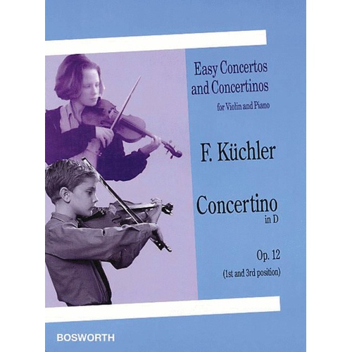 Kuchler - Concertino D Op 12 Violin/Piano (Softcover Book)