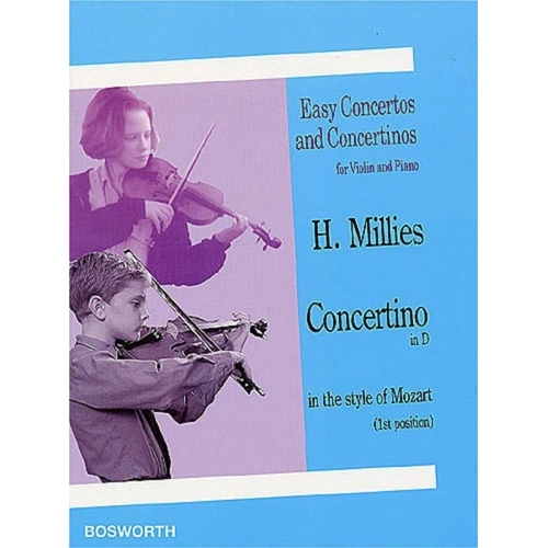 Millies Concertino in D in the Style of Mozart for Violin
