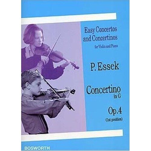 Essek - Concertino G Op 4 Violin/Piano (Softcover Book)