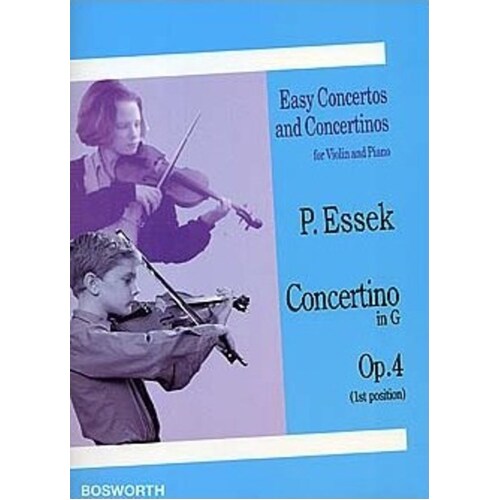 Essek - Concertino G Op 4 Violin/Piano (Softcover Book)