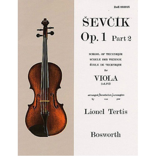 Sevcik Viola Studies Op. 1 Part 2 - Exercises for Intonation, Scales, and Positions