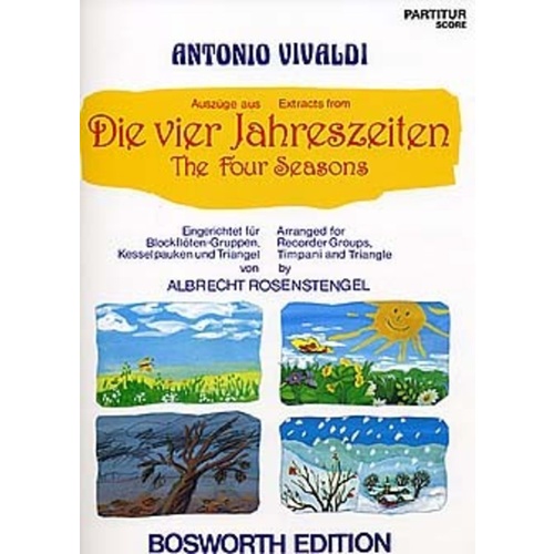 Vivaldi 4 Seasons Recorder Ensm. Score/Parts Book
