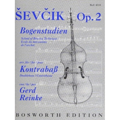 Sevcik School Bowing Tech.Op.2 Double Bass Book