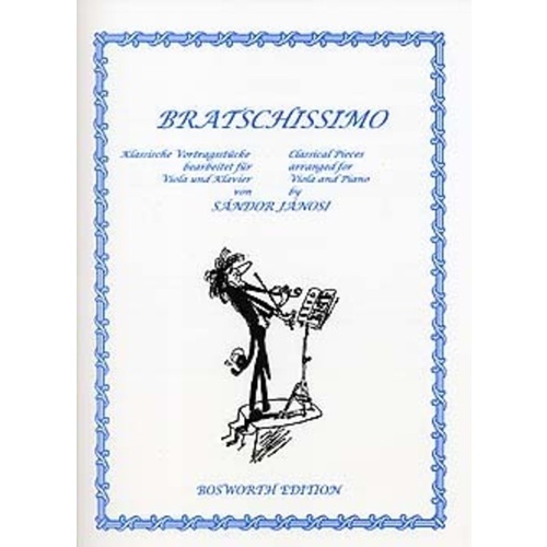 Janosi Bratschissimo Viola And Piano Book