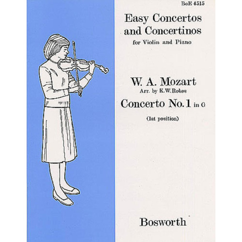 Mozart - Concerto No 1 G Violin/Piano (1st Position) (Softcover Book)