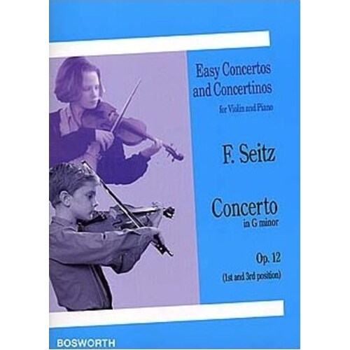 Seitz - Concerto G Minor Op 12 Violin/Piano (Softcover Book)