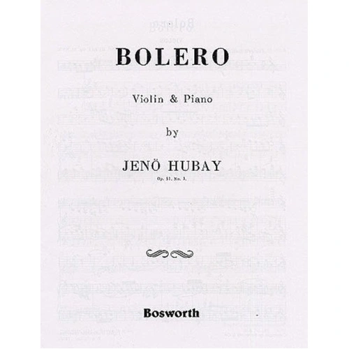 Hubay - Bolero Op. 51 No. 3 for Violin and Piano