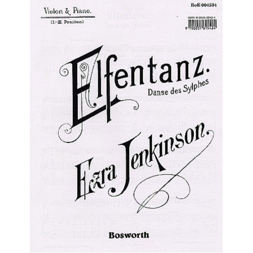 Jenkinson - Elfentanz Violin/Piano (Softcover Book)