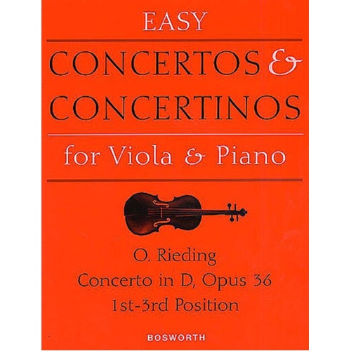 Rieding - Concerto D Major Op 36 Viola/Piano (Softcover Book)