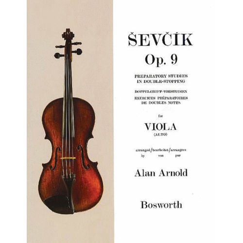 Sevcik Viola Studies Op 9 Prep Double Stopping (Softcover Book)