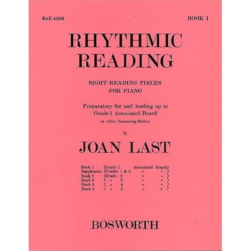 Last Rhythmic Reading Sight Reading Book 1 Book