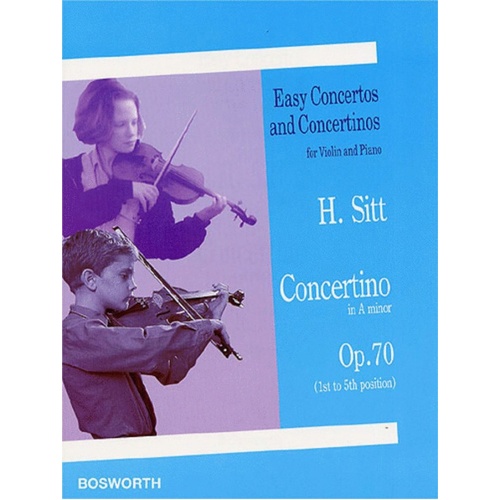 Sitt Concertino Op.70 In A Minor Violin/Piano Book
