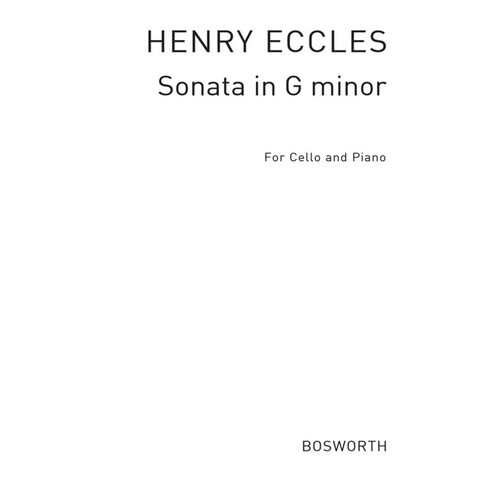 Eccles Sonata G Minor Cello/Piano(Arc) Book