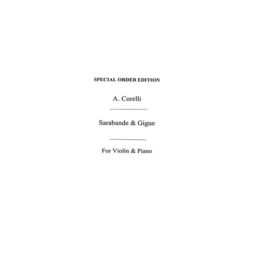 Corelli Sarabande And Gigue Violin/Piano(Arc) Book