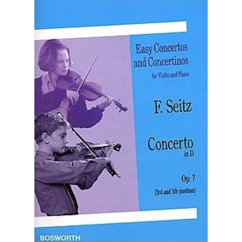 Seitz - Concerto In D Op 7 Violin/Piano (Softcover Book)