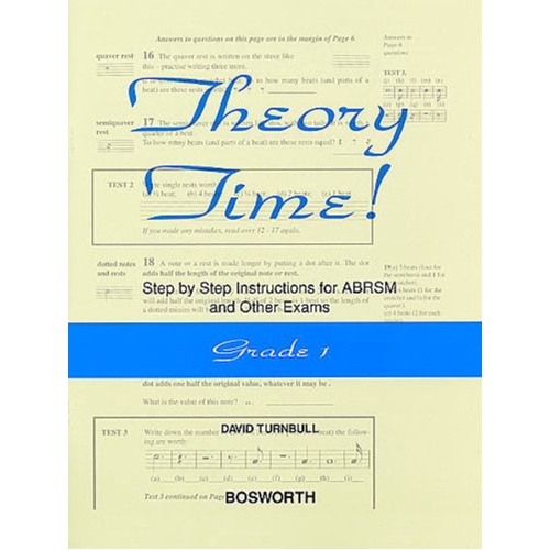 Theory Time Gr 1 Turnbull ABRSM Book