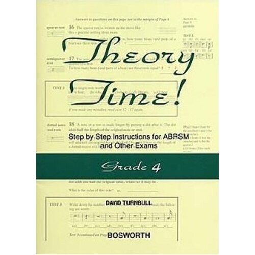 Theory Time Gr 4 Turnbull ABRSM Book