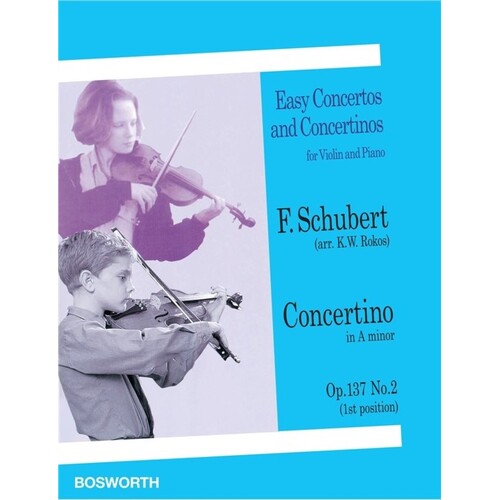 Schubert Concertino Op137/2(1st Pos)Violin/ Book