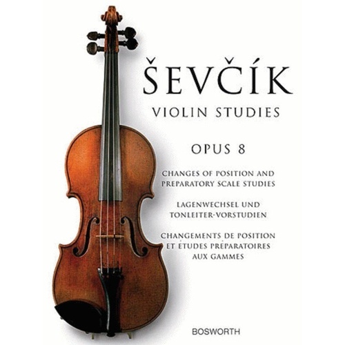 Sevcik Violin Studies Op. 8 New Edition by Bosworth, 56 Pages