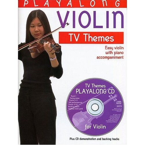 Playalong Violin TV Themes Softcover Book/CD
