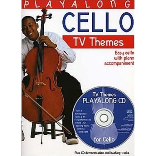 Playalong Cello TV Themes Softcover Book/CD
