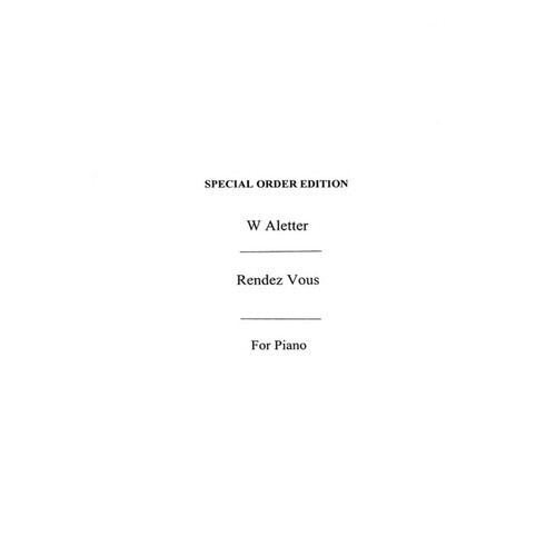 Aletter Rendezvous Piano Solo(Archive Ed Book