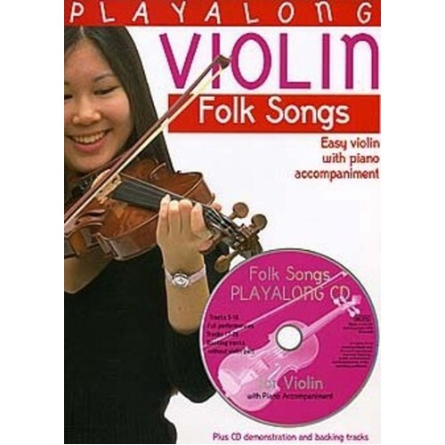 Playalong Folksongs Violin/Piano Acc Book/CD Book