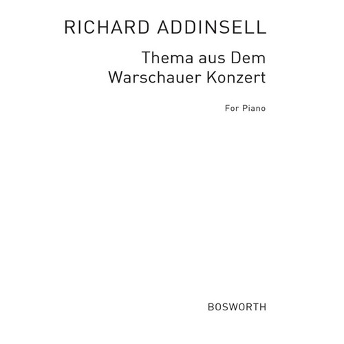 Addinsell Warsaw Concerto Theme Piano Sol Book