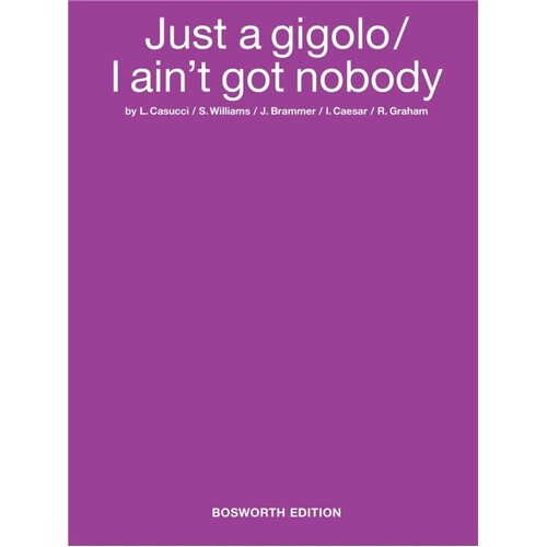Prima L. Just A Gigolo/I Aint Got PVG Book
