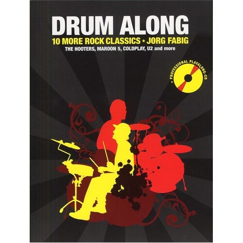 Drum Along - 10 More Rock Classics Book/CD Book