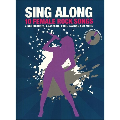 Sing Along 10 Female Rock Songs Book/CD